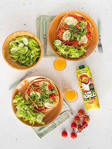 Pizza de tortilha mexicana